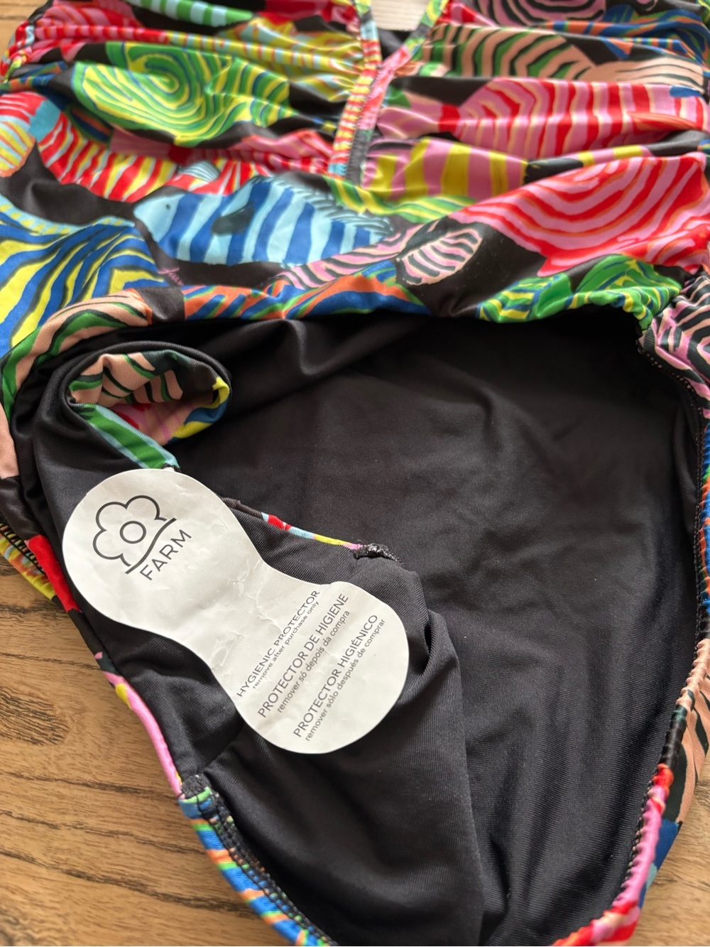 New FARM Rio x Anthropologie Colorful Fish One-Piece Swimsuit Sz L - Picture 7 of 9